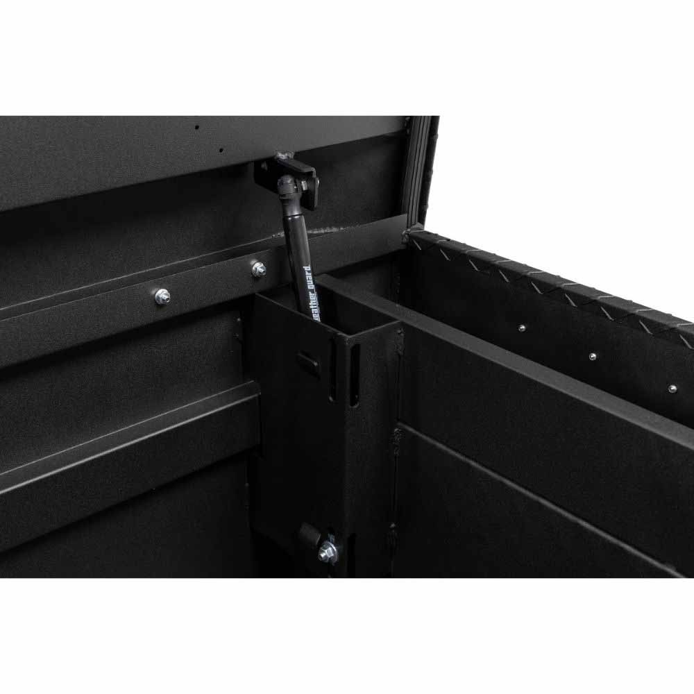 Weatherguard 127-52-04 Saddle Box, Aluminum, Full Standard, Textured Matte Black, 11.0 cu ft - 5