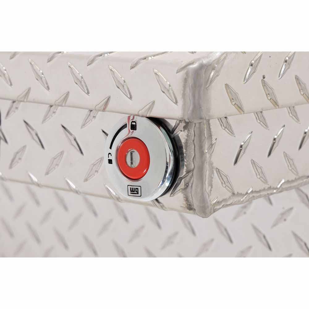 Weatherguard 131-0-04 Saddle Box, Aluminum, Compact Low Profile, Clear, 8.0 cu ft - 11