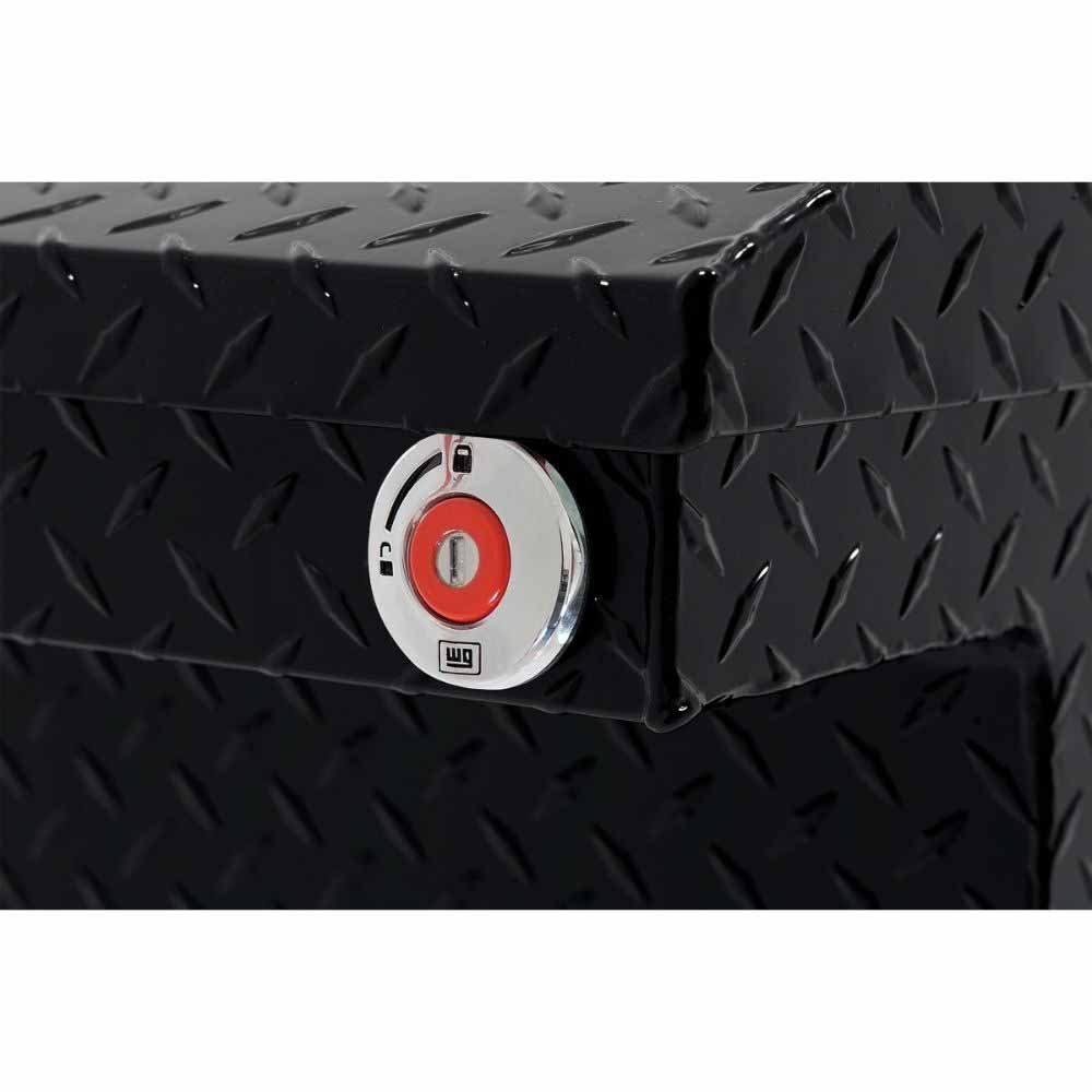 Weatherguard 131-5-04 Saddle Box, Aluminum, Compact Low Profile, Gloss Black,  8.0  cu ft - 5