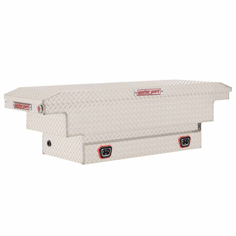Weatherguard 137-0-04 Saddle Box, Aluminum, Compact Deep, Clear, 9.0 cu ft