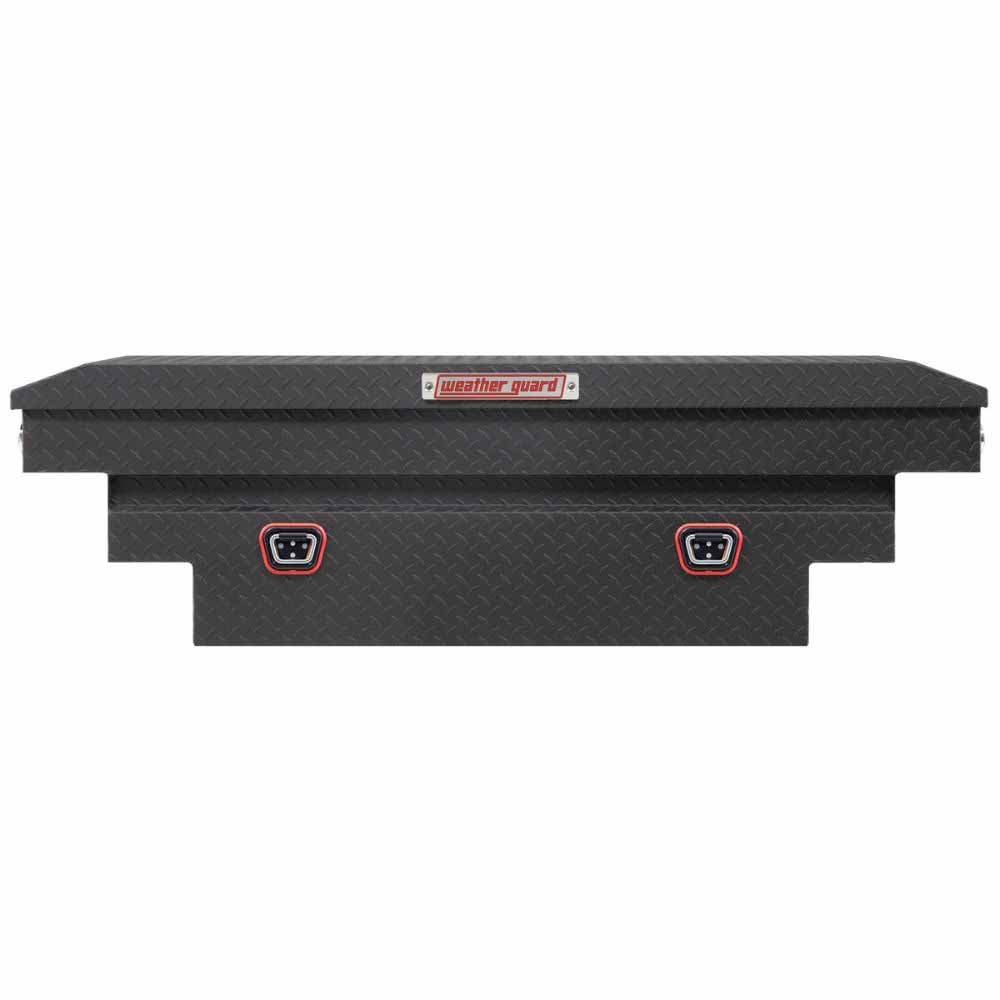 Weatherguard 137-52-04 Saddle Box, Aluminum, Compact Deep, Textured Matte Black, 9.0 cu ft - 3