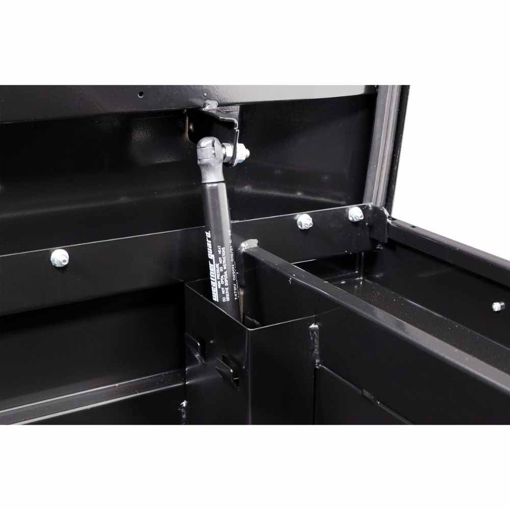 Weatherguard 156-5-04 Saddle Box, Steel, Compact, Gloss Black, 7.0 cu ft - 2