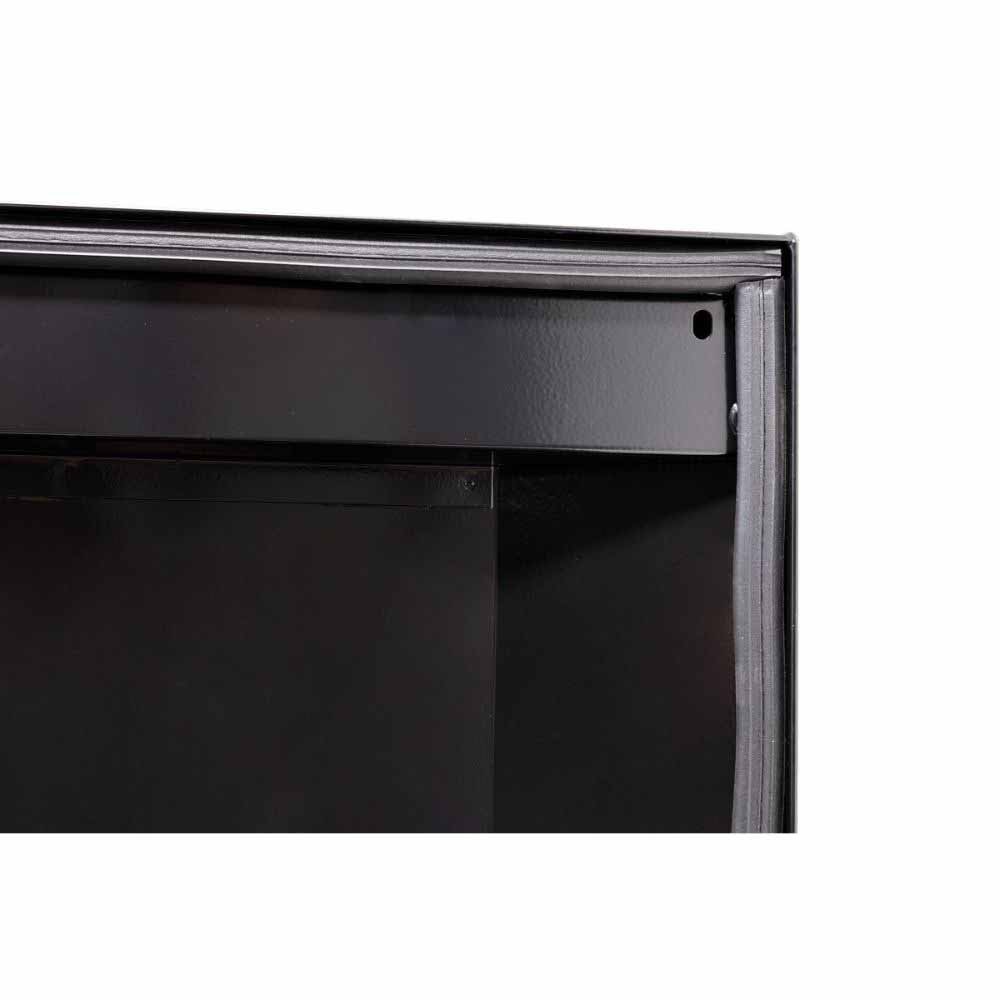 Weatherguard 156-5-04 Saddle Box, Steel, Compact, Gloss Black, 7.0 cu ft - 8