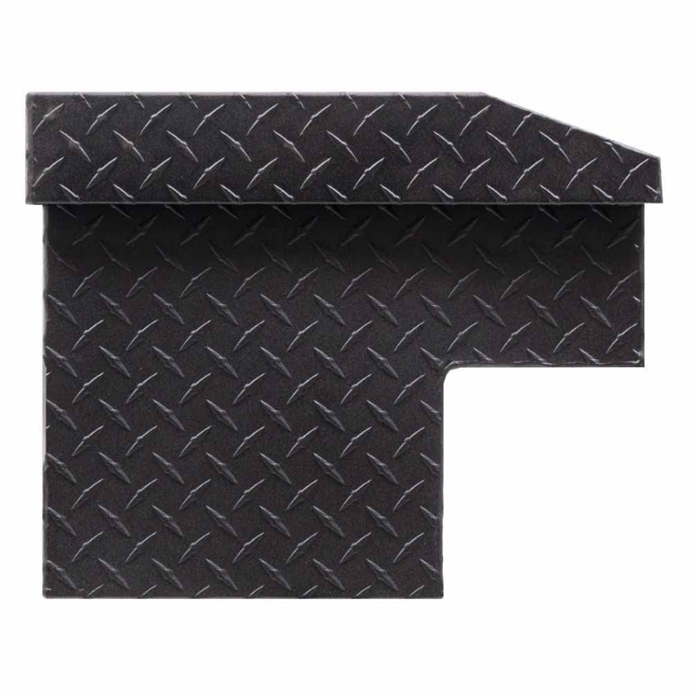 Weatherguard 164-52-04 87" Lo-Side Box, Aluminum, Textured Matte Black, 7.0 cu ft - 3
