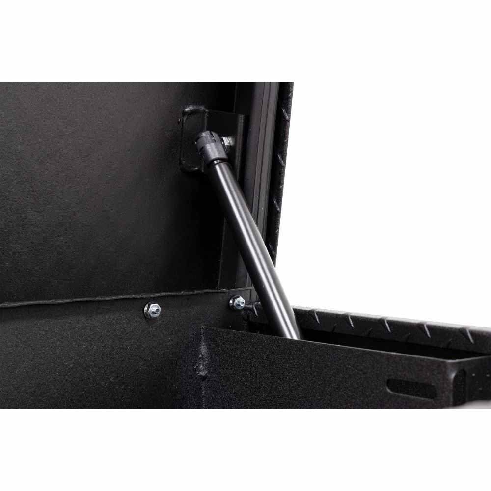Weatherguard 164-52-04 87" Lo-Side Box, Aluminum, Textured Matte Black, 7.0 cu ft - 7