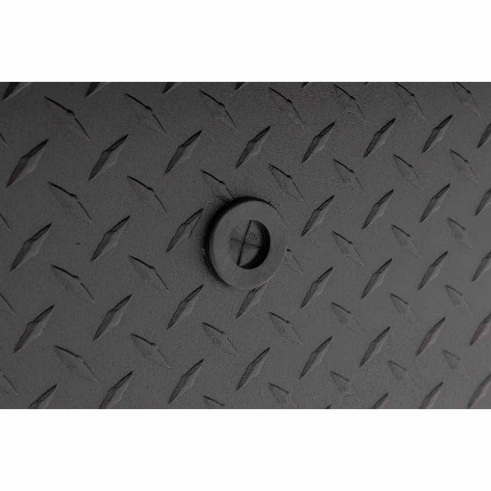 Weatherguard 164-52-04 87" Lo-Side Box, Aluminum, Textured Matte Black, 7.0 cu ft - 11