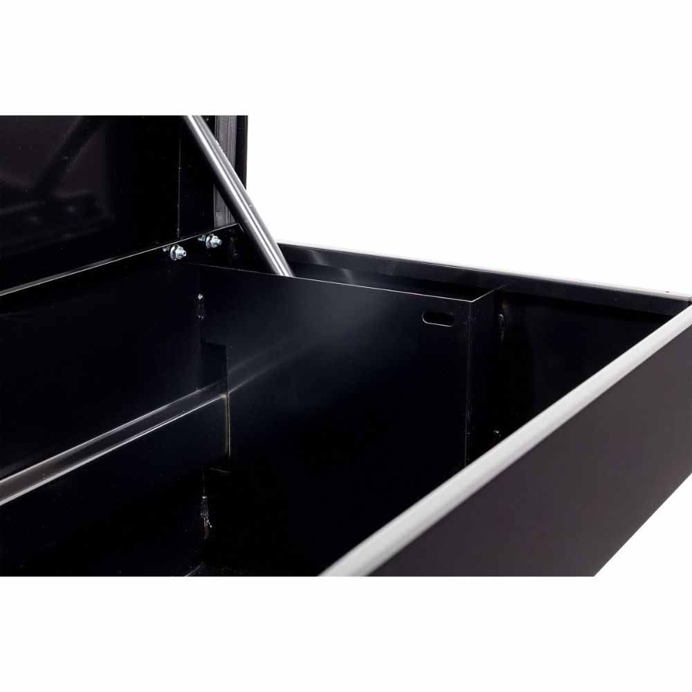 Weatherguard 165-5-04 87" Lo-Side Box, Steel, Gloss Black, 7.0 cu ft - 8